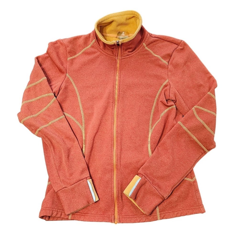 Athleta Women's Zip Up Jacket Coat Orange size Small